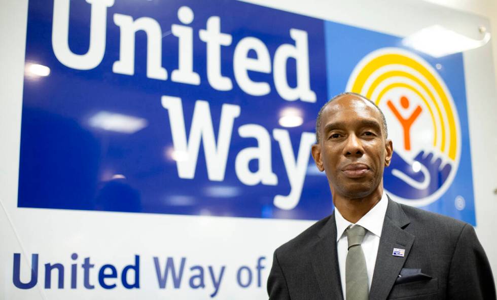 Julian High, president and CEO of United Way of Southern Nevada, outside the nonprofit organiza ...