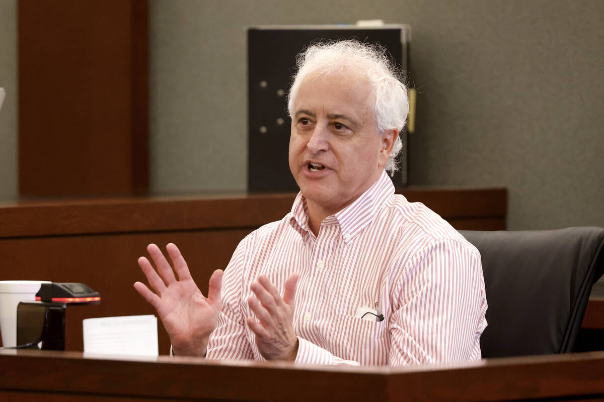 Jay German, brother of Jeff German, testifies on the witness stand during the penalty phase of ...