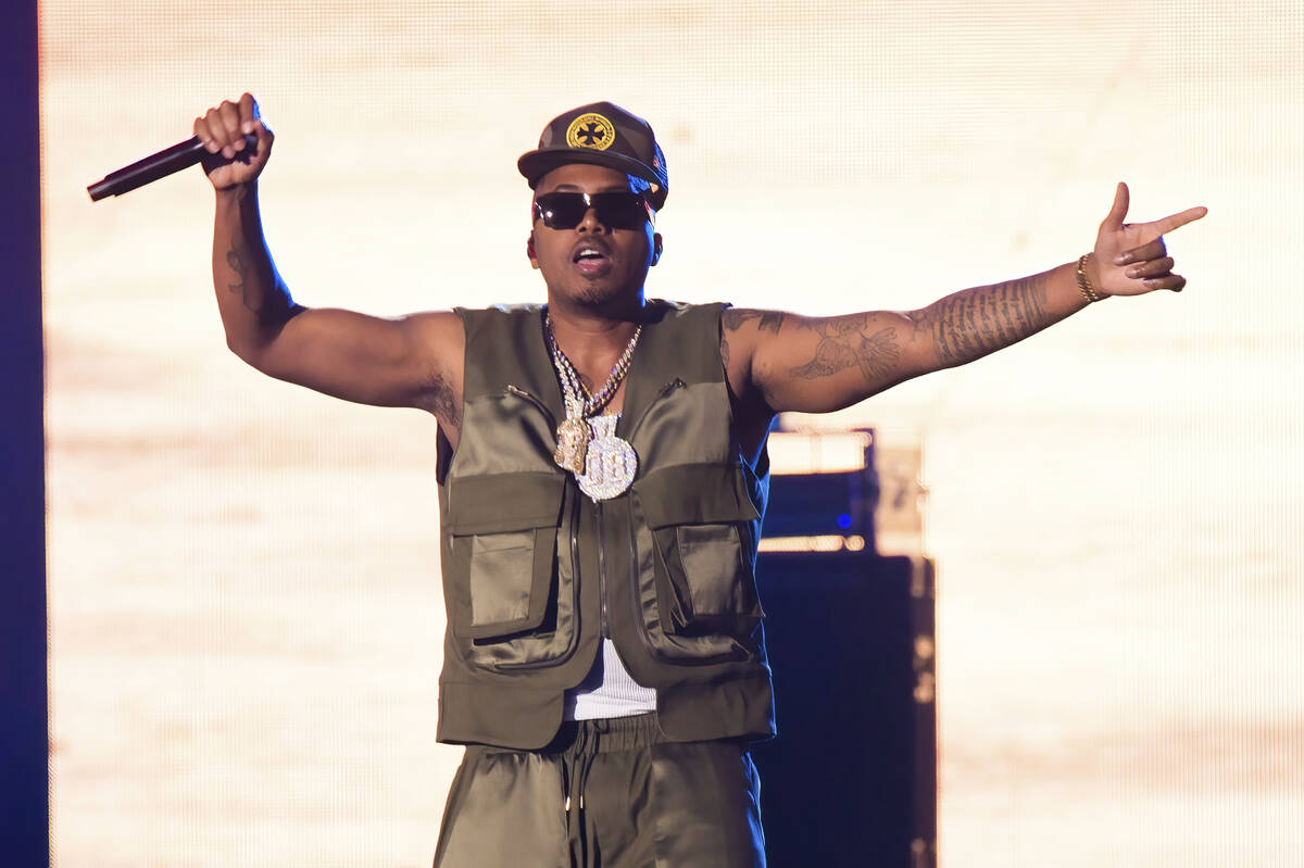 Rapper Nas performs at Hip-Hop 50 Live, celebrating 50 years of hip-hop on Friday, Aug. 11, 202 ...