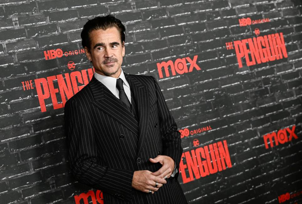 Colin Farrell attends the premiere of the HBO Original Limited Series "The Penguin" a ...