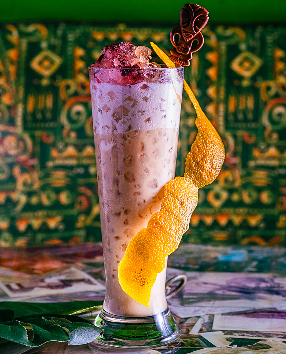 A Duder Boy-Swizzle Mocktail from Golden Tiki in Chinatown Las Vegas. (Golden Tiki)