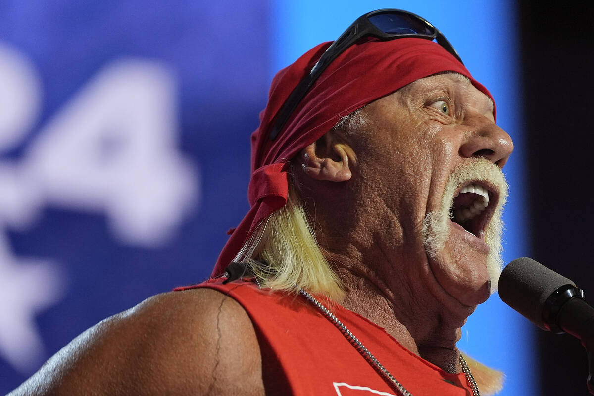 Professional entertainer and wrestler, Hulk Hogan, speaks during the Republican National Conven ...