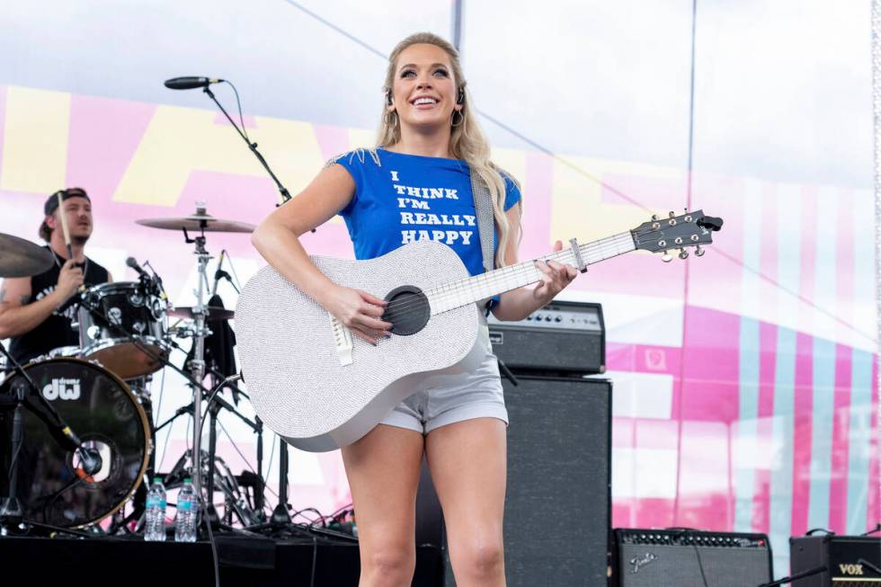 Megan Moroney performs during CMA Fest on Sunday, June 9, 2024, in Nashville, Tenn. (Amy Harris ...