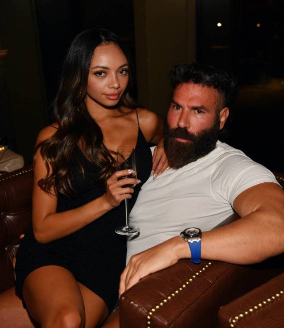 Jenny Odasz and entrepreneur Dan Bilzerian attend Eight Cigar Lounge grand opening at Resorts W ...