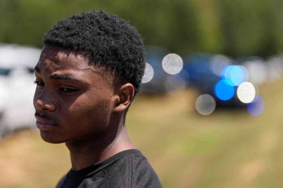 Ninth grader Jacob Fokuo describes the shooting at Apalachee High School, Wednesday, Sept. 4, 2 ...