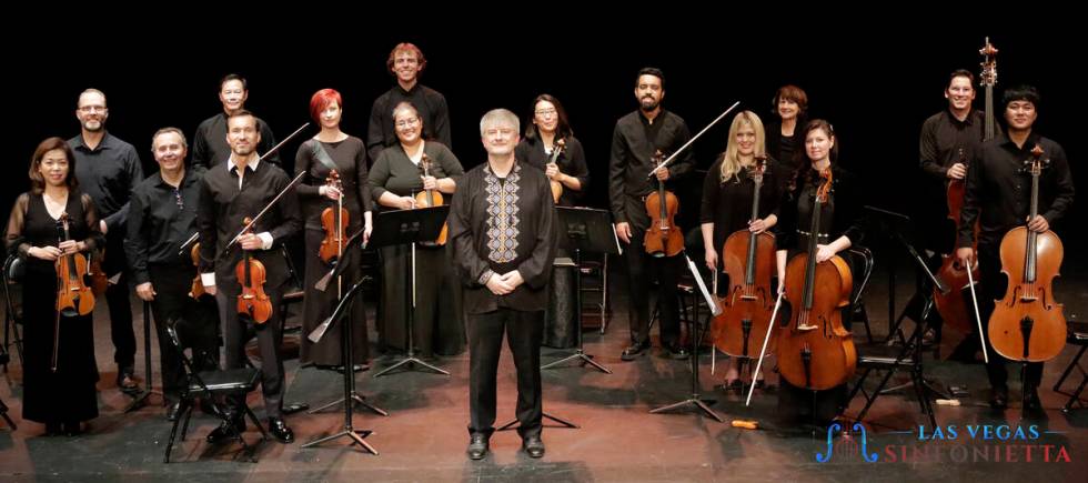 Conductor Taras Krysa and the Las Vegas Sinfonietta (courtesy of Gabriella Benavidez)