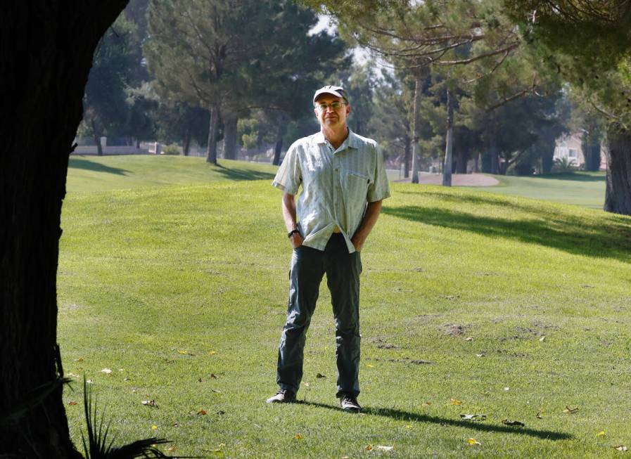 George Rhee, UNLV professor and founder of Boulder City Climate Action Group, poses for a photo ...