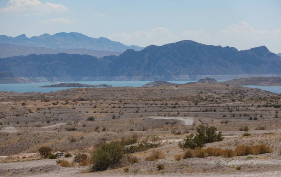 Illegal roads on the terrain in the Government Wash in Lake Mead National Recreation Area in Bo ...