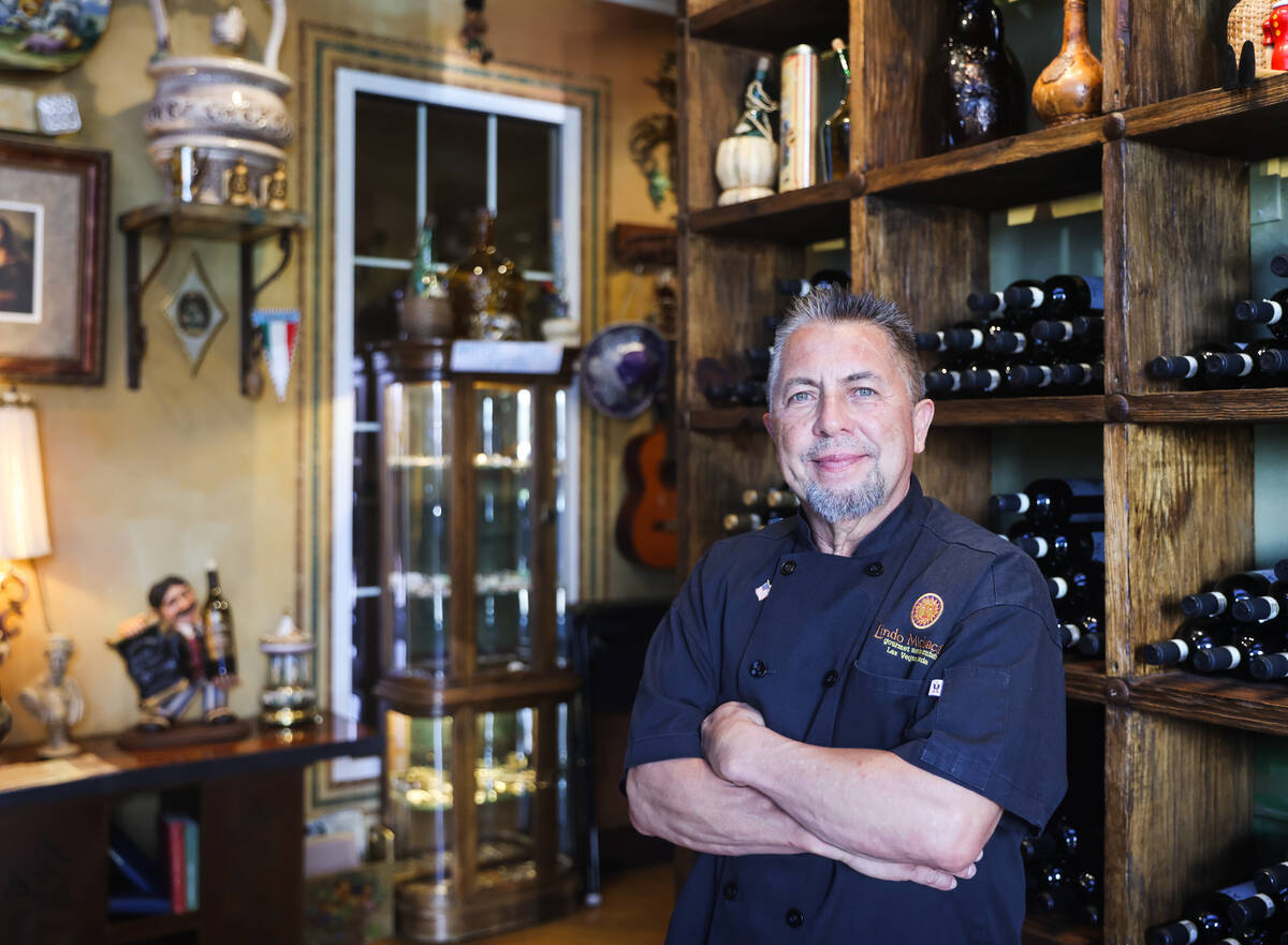 Javier Barajas, owner of the Lindo Michoacan restaurant chain, poses for a portrait at his Mexi ...