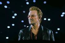 A scene from “V U2 An Immersive Concert Film at Sphere Las Vegas” at Sphere on Thursday, Se ...