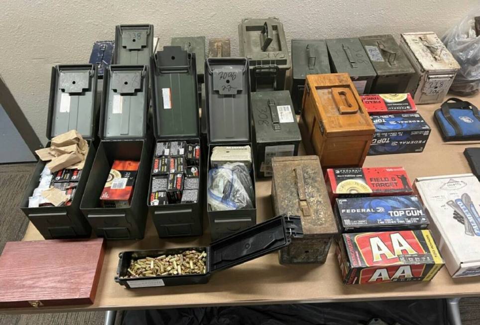 This photo shows some of the items confiscated from the Prunedale, Calif., home of Vicente Arro ...