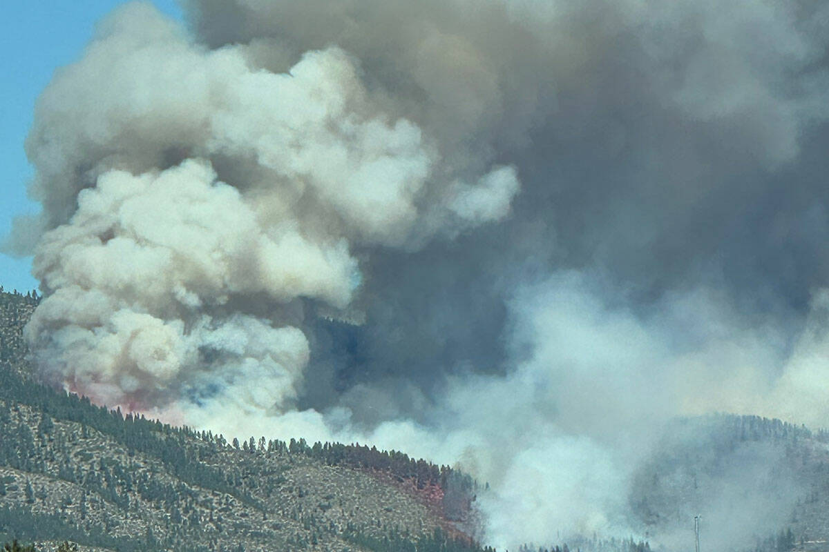 The Davis Fire burns near South Reno on Sunday, Sept. 8, 2024. (Christy Cuthbert)