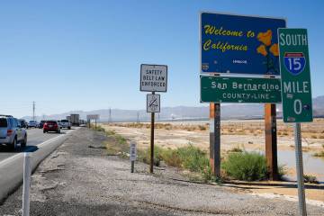 FILE - Cars traveling back to California after the Labor Day holiday weekend sit in traffic on ...