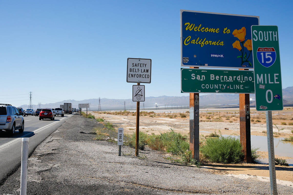 FILE - Cars traveling back to California after the Labor Day holiday weekend sit in traffic on ...