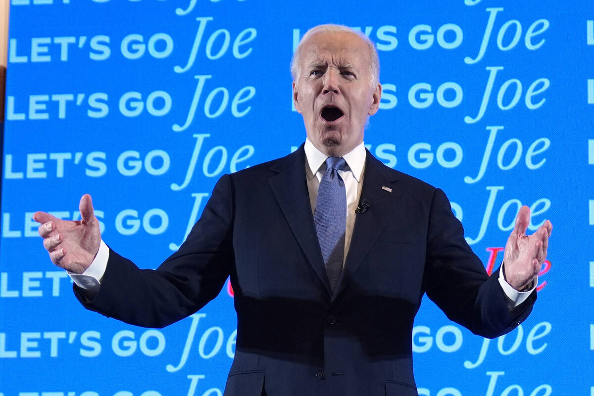 President Joe Biden visits a presidential debate watch party, Thursday, June 27, 2024, in Atlan ...