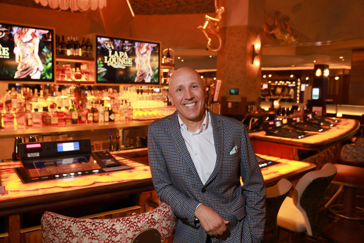 Patrick Miller, new president and CEO of the Rio, poses in the Lapa Lounge at the off-Strip pro ...