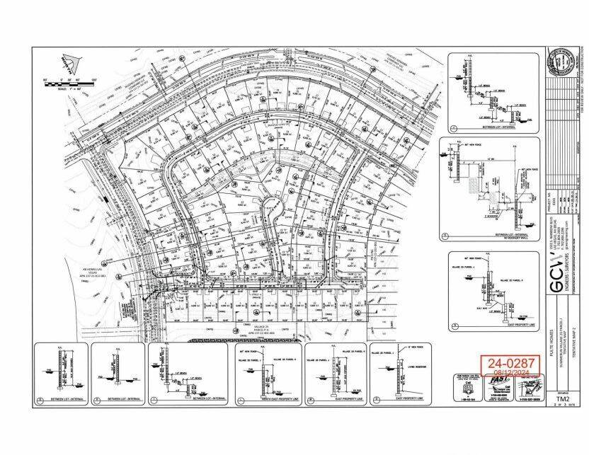 The approved layout for the 71-unit, detached single family home neighborhood by PN II Inc. and ...