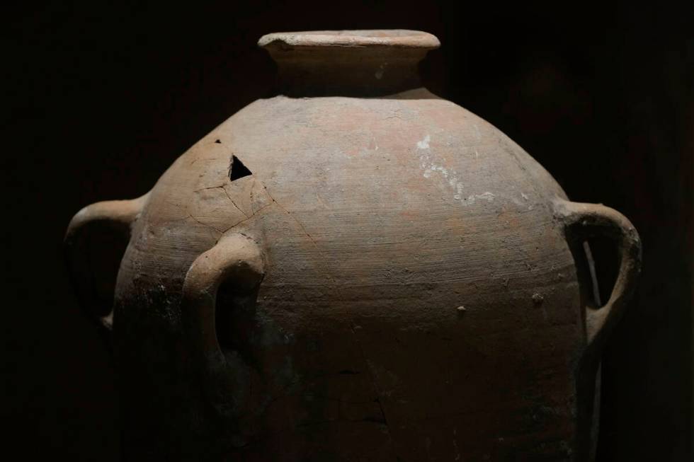 A rare bronze-era jar, newly reassembled, returned to public exhibition after a four-year-old a ...