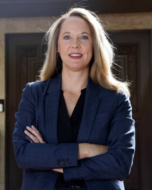 Kristee Watson, executive director of Nevada Conservation League, poses at her Henderson home T ...