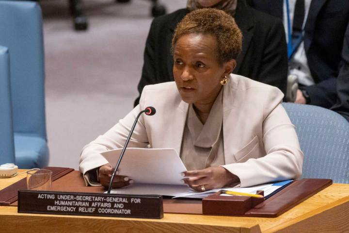 Acting Under-Secretary-General for Humanitarian Affairs and Emergency Relief Coordinator Joyce ...