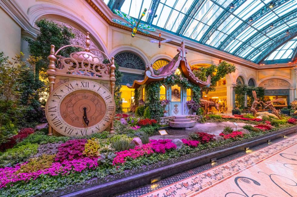 Bellagio Conservatory and Botanical Gardens new “The Garden of Time" display. (Courtesy Trevo ...