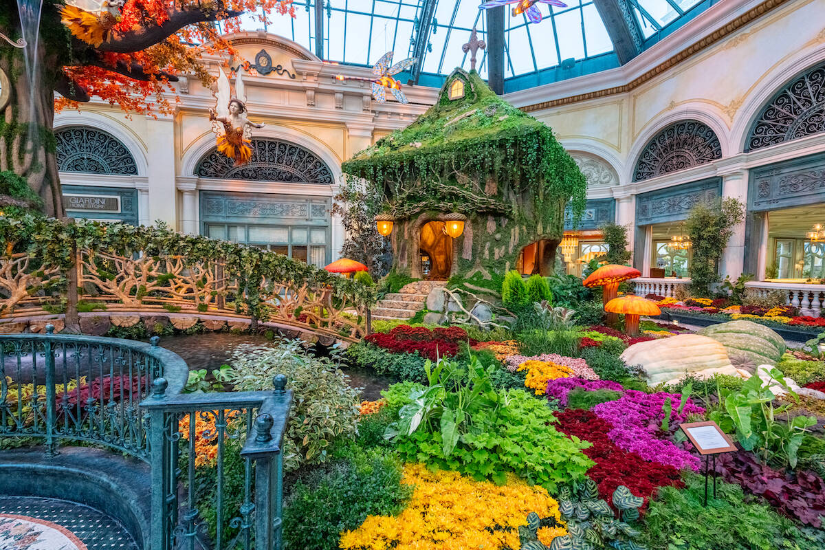 Bellagio Conservatory and Botanical Gardens new “The Garden of Time" display. (Courtesy Trevo ...