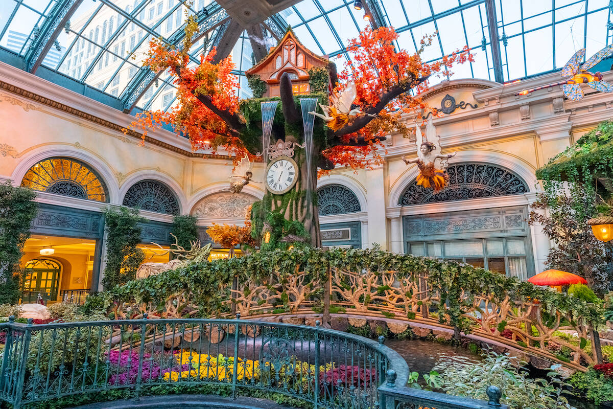 Bellagio Conservatory and Botanical Gardens new “The Garden of Time" display. (Courtesy Trevo ...