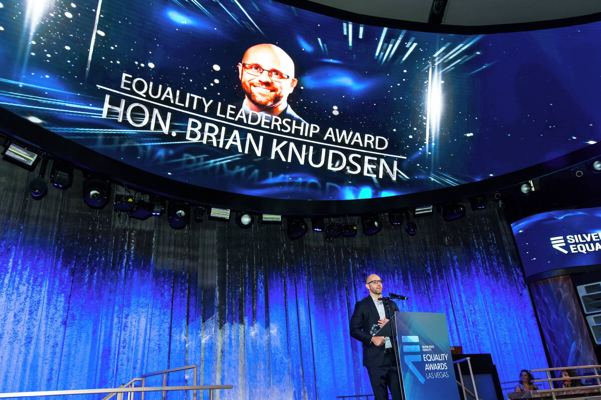 Las Vegas Councilman Brian Knudsen is shown at the 2024 Silver State Equality Gala at Kaos at t ...