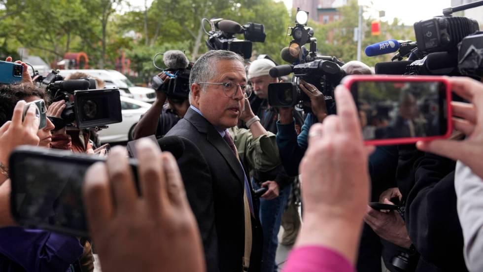 Marc Agnifilo, attorney for Sean "Diddy" Combs, arrives at Manhattan federal court, T ...