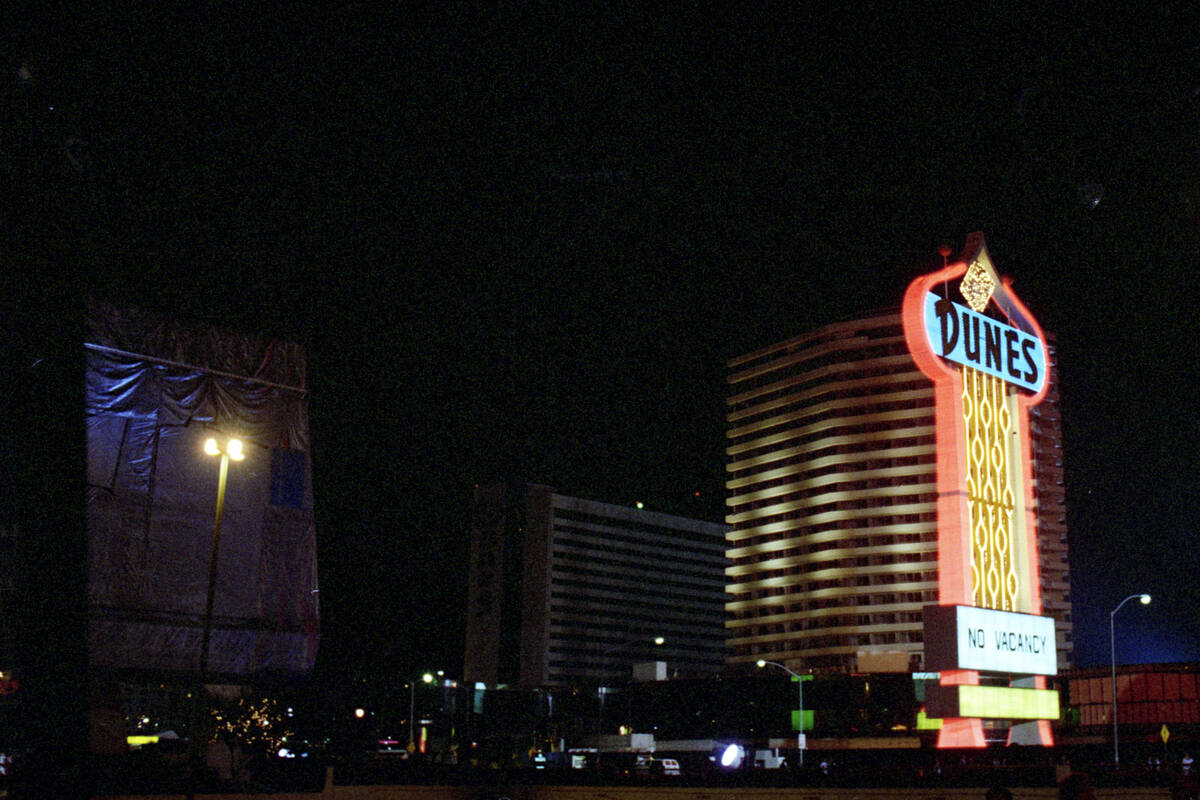 The Dunes implosion in Las Vegas, Nevada, on October 27, 1993. (Darrin Bush, Las Vegas News Bur ...