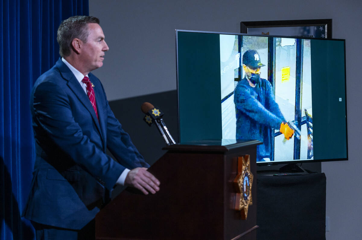 Metropolitan Police Department homicide Lt. Jason Johansson briefs the media on the connection ...