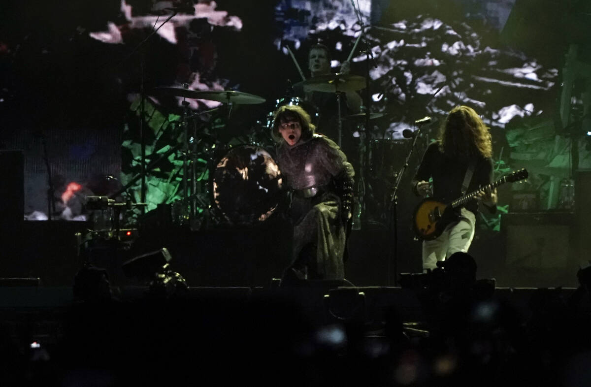 My Chemical Romance performs during the Corona Capital music festival in Mexico City, Friday, N ...