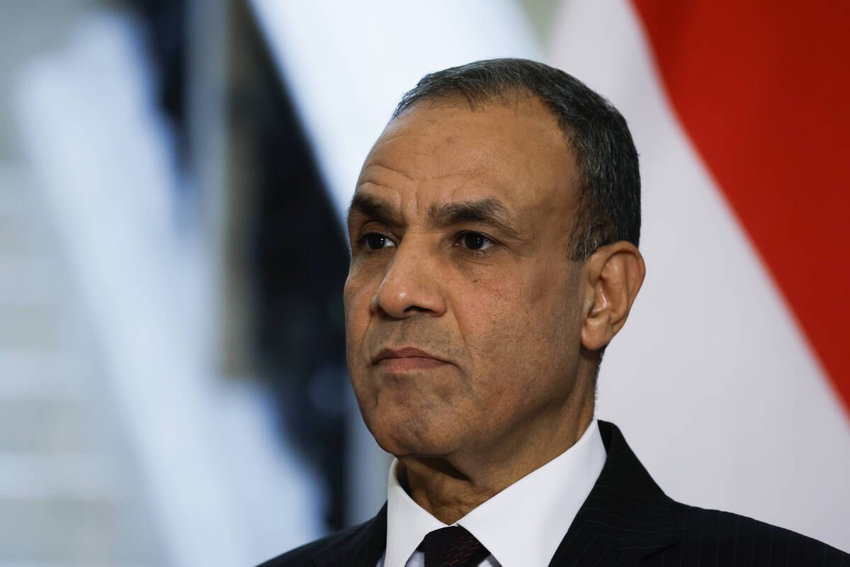 Egypt's Foreign Minister Badr Abdelatty attends a joint press conference with U.S. Secretary of ...