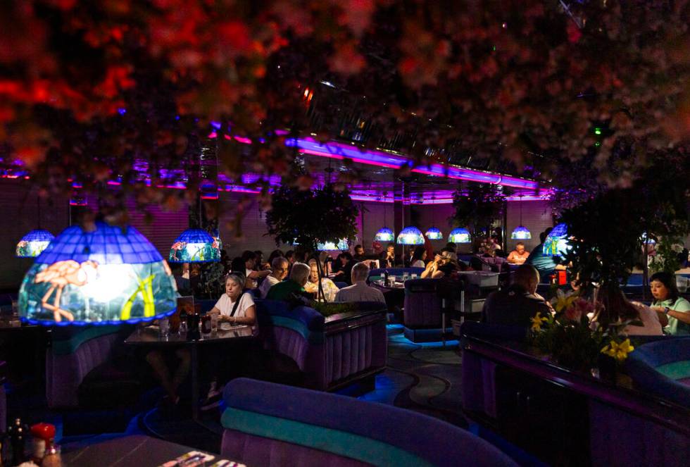 People dine at the Peppermill Restaurant and Fireside Lounge on Tuesday, Sept. 24, 2024, in Las ...