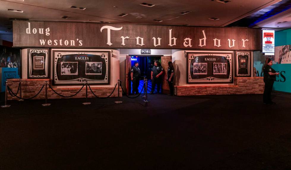 Fans are able to visit a Troubadour replica within the Eagles exclusive fan experience Third En ...