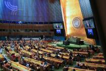 U.S. Secretary of State Antony Blinken speaks during "Summit of the Future" on the si ...