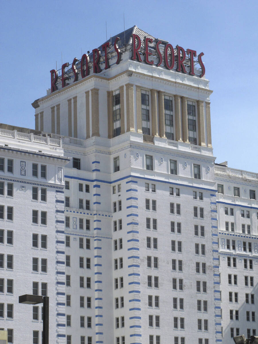 The exterior of Resorts Casino in Atlantic City, N.J. is shown on Oct. 1, 2020. (AP Photo/Wayne ...