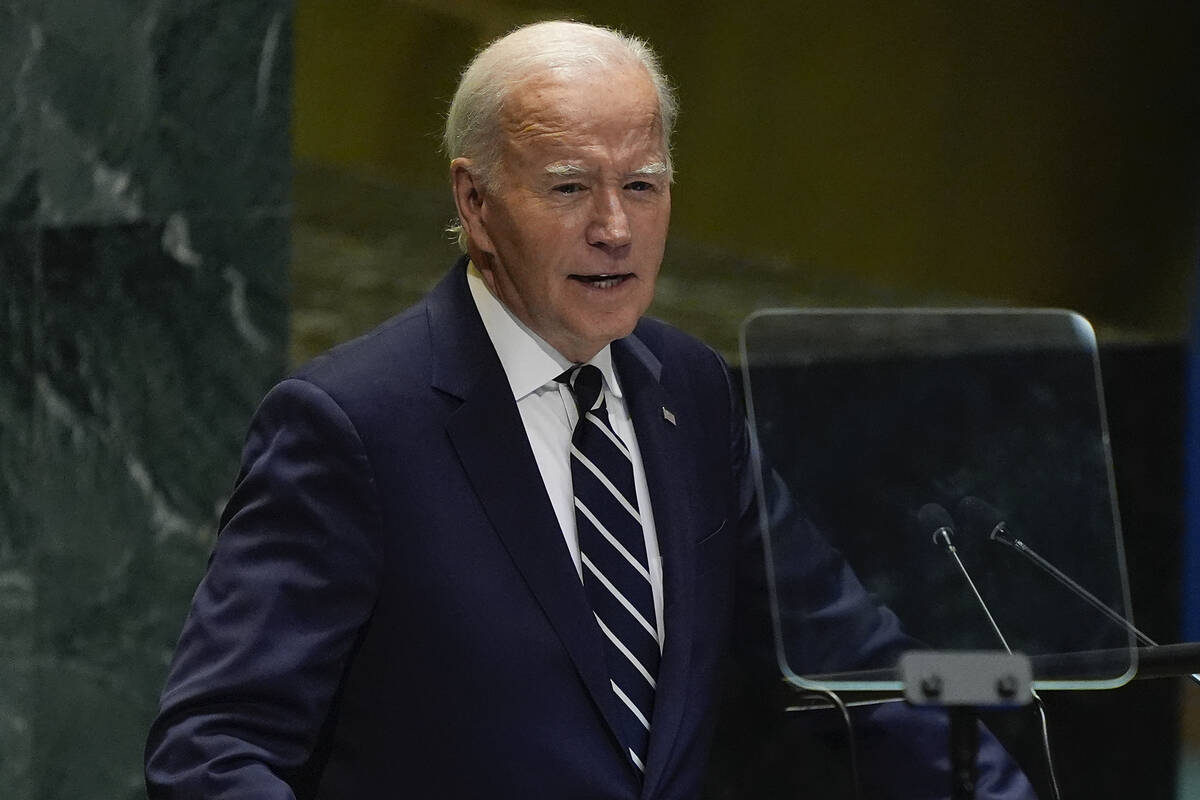 United States President Joe Biden addresses the 79th session of the United Nations General Asse ...