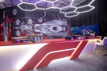 The Turn 3 Club display room at the preview of luxury hospitality offerings ahead of the Formul ...