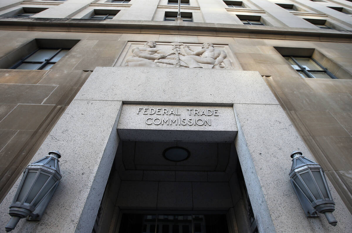 FILE - The Federal Trade Commission building on Jan. 28, 2015, in Washington. (AP Photo/Alex Br ...