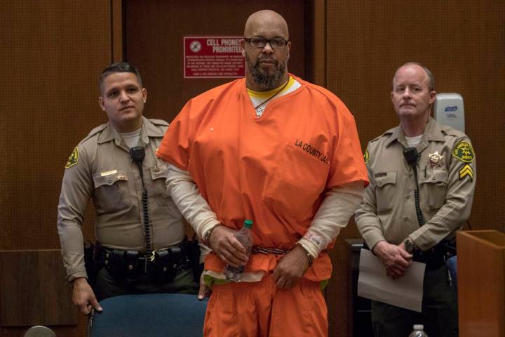 Rap mogul Marion "Suge" Knight, facing criminal threats charges, appears in the court ...