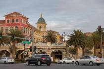 Tivoli Village on Monday, Jan. 10, 2022, in Las Vegas. (Benjamin Hager/Las Vegas Review-Journal ...