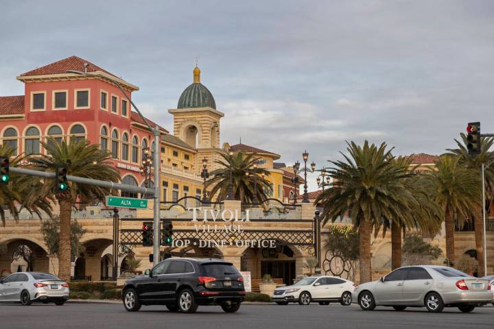 Tivoli Village on Monday, Jan. 10, 2022, in Las Vegas. (Benjamin Hager/Las Vegas Review-Journal ...