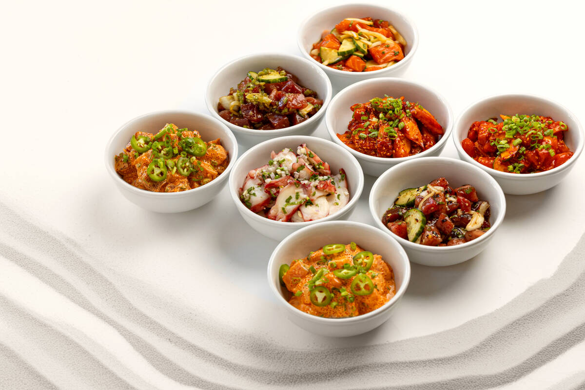 A selection of bowls from Poke Market, new as of September 2024 at the UnCommons development in ...