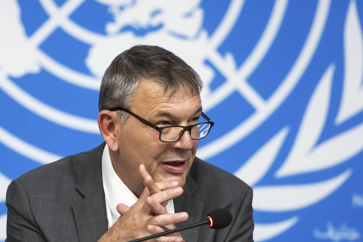 Philippe Lazzarini, Commissioner General of the United Nations Relief and Works Agency for Pale ...