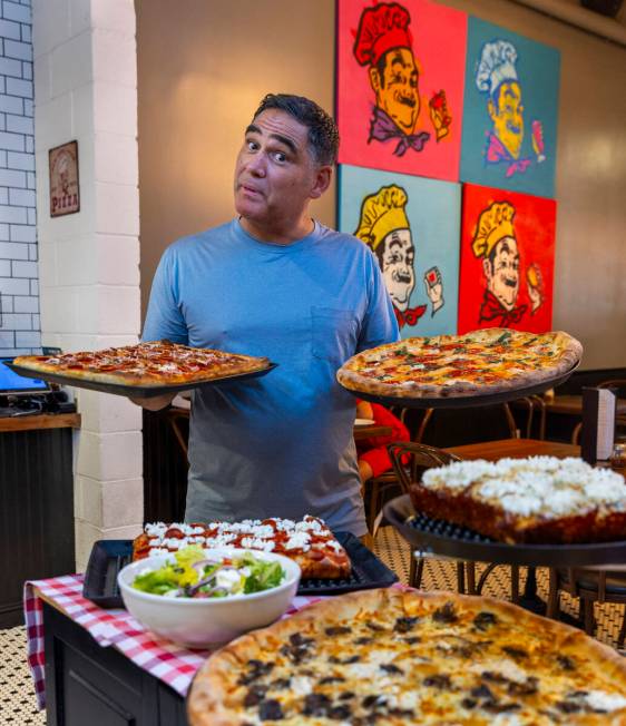 Owner-pizzaiolo Vincent Rotolo is shown here at his Good Pie in the Arts District on Friday, Ju ...