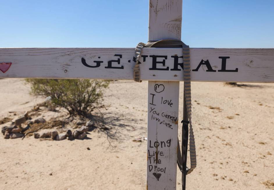 A pet’s grave site a an unofficial pet graveyard that locals have used since the 1950&#x ...