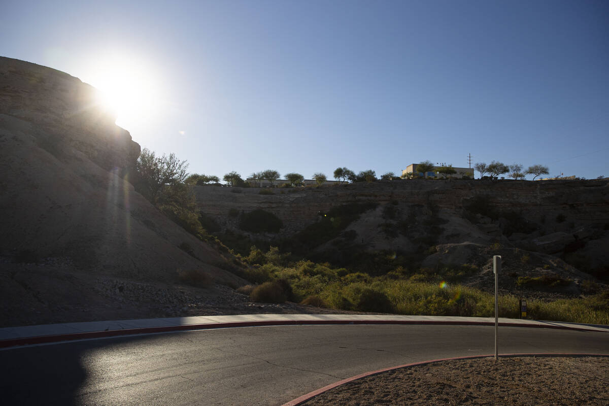 A trail is seen around the Whitney Mesa Nature Preserve on Wednesday, Sept. 25, 2024, in Hender ...