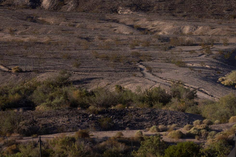 Trails are seen around the Whitney Mesa Nature Preserve on Wednesday, Sept. 25, 2024, in Hender ...