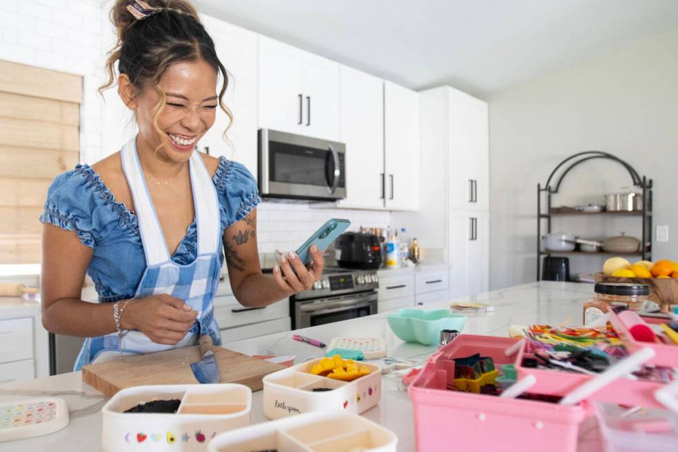 Sulhee Jessica Woo at her home kitchen, Thursday, Sept. 26, 2024, in Las Vegas. (Daniel Jacobi ...